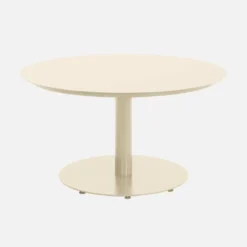 Set tavolo da giardino rotondo in altuminio con 6 sedie