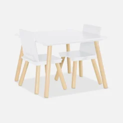 Set tavolo e 2 sedie per bambini