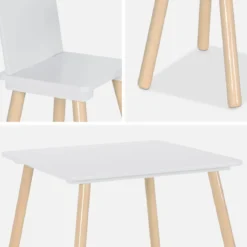 Set tavolo e 2 sedie per bambini