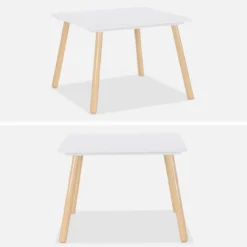 Set tavolo e 2 sedie per bambini