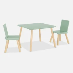 Set tavolo e 2 sedie per bambini