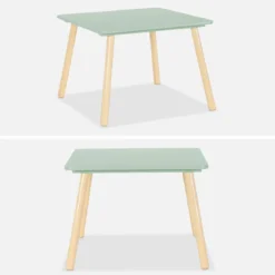 Set tavolo e 2 sedie per bambini