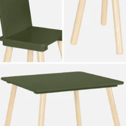 Set tavolo e 2 sedie per bambini