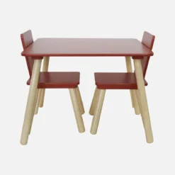 Set tavolo e 2 sedie per bambini
