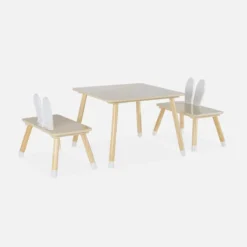 sweeek Set tavolo e 2 sedie per bambini