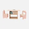 sweeek Set tavolo per bambini con 2 sedie e ripiani