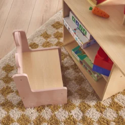 sweeek Set tavolo per bambini con 2 sedie e ripiani