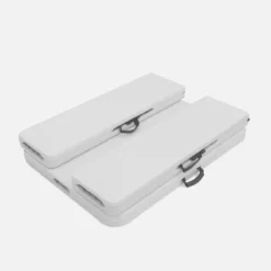 sweeek Set tavolo pieghevole per eventi con 2 panche in plastica
