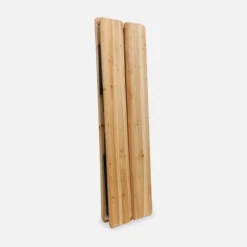 sweeek Set tavolo pieghevole per eventi con 2 panche in legno