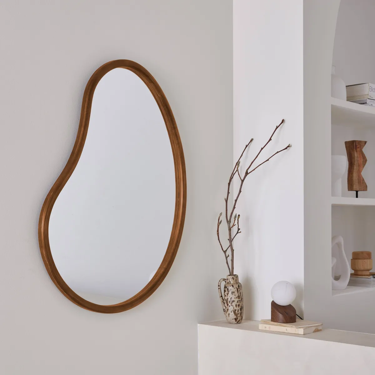 sweeek Specchio in legno di abete, 95cm
