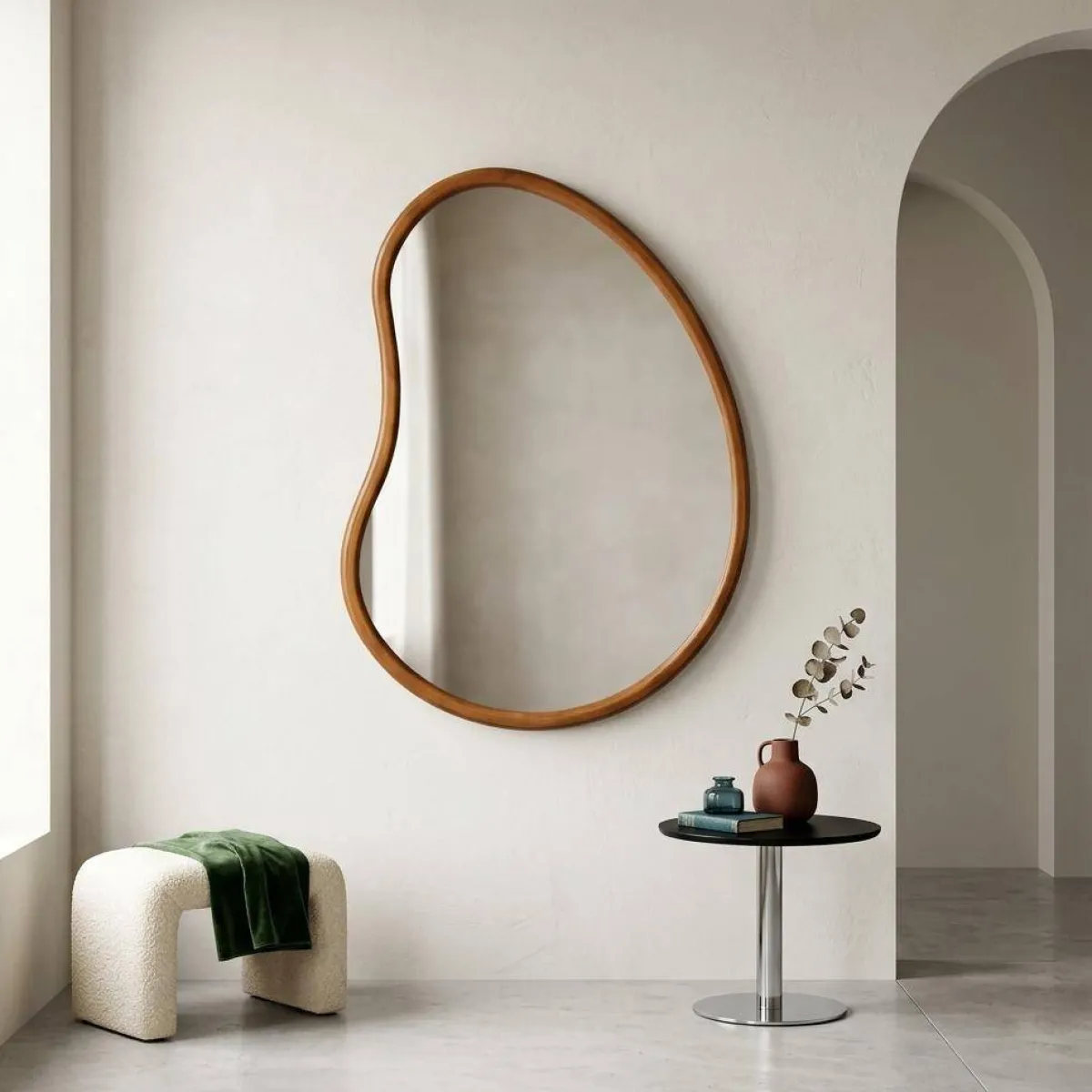 sweeek Specchio in legno di abete, 95cm