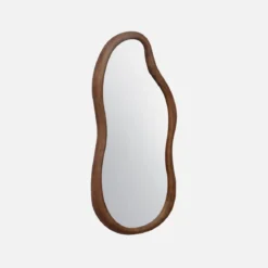 Specchio in legno di gomma