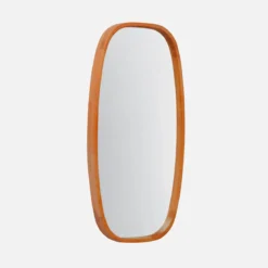 Specchio rettangolare in legno di gomma
