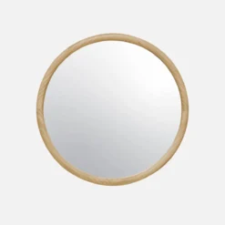sweeek Specchio rotondo in legno di pino, 60cm