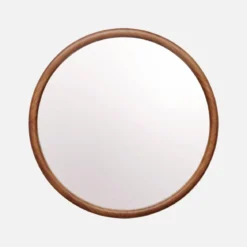 Specchio rotondo in legno di pino, 60cm