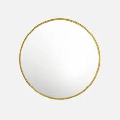 sweeek Specchio rotondo in metallo, 60cm