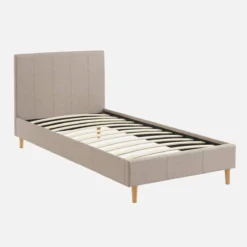 sweeek Struttura letto con rete a doghe e testiera 90x190cm