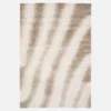 sweeek Tappeto da interno a righe beige