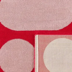 sweeek Tappeto da interno con motivo moderno, rosso