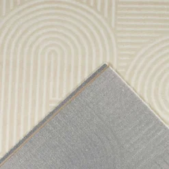 sweeek Tappeto da interno motivo grafico archi, crema