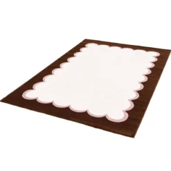 Tappeto da interno rosa e marrone