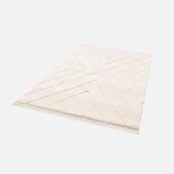 sweeek Tappeto da interno taftato crema