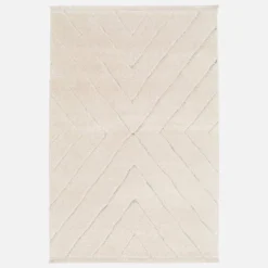 sweeek Tappeto da interno taftato crema