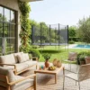sweeek Tappeto elastico 400cm con rete di protezione