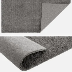 sweeek Tappeto interno in velluto riccio grigio antracite