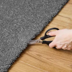 sweeek Tappeto interno in velluto riccio grigio antracite