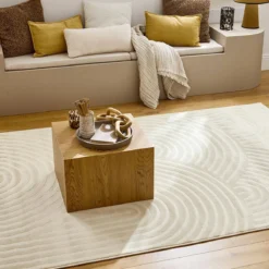 sweeek Tappeto interno motivo archi crema