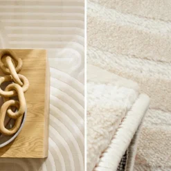 sweeek Tappeto interno motivo archi crema