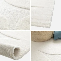 sweeek Tappeto interno motivo fiori crema