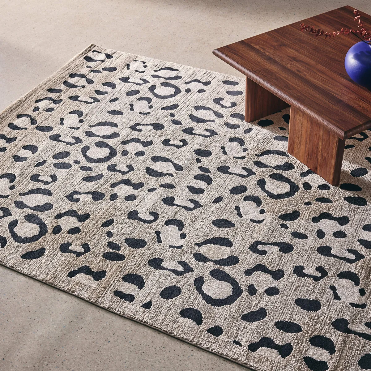 sweeek Tappeto interno motivo leopardo beige