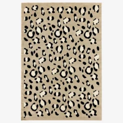 sweeek Tappeto interno motivo leopardo beige