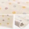 sweeek Tappeto per bambini a pois grandi, crema, blu, giallo, viola per interni, 120x170cm