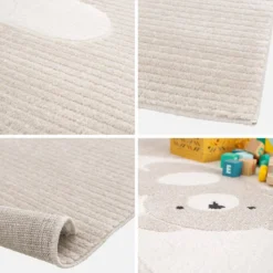 Tappeto per bambini beige/crema, tappeto orsetto