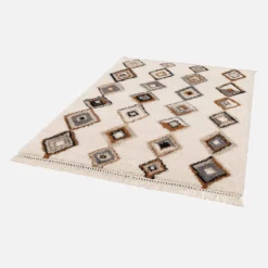 sweeek Tappeto per interni con motivi etnici, beige