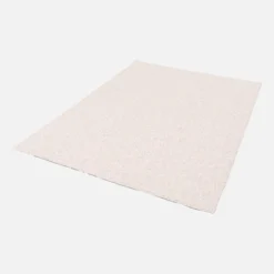 sweeek Tappeto per interni in velluto a pelo lungo effetto screziato color crema