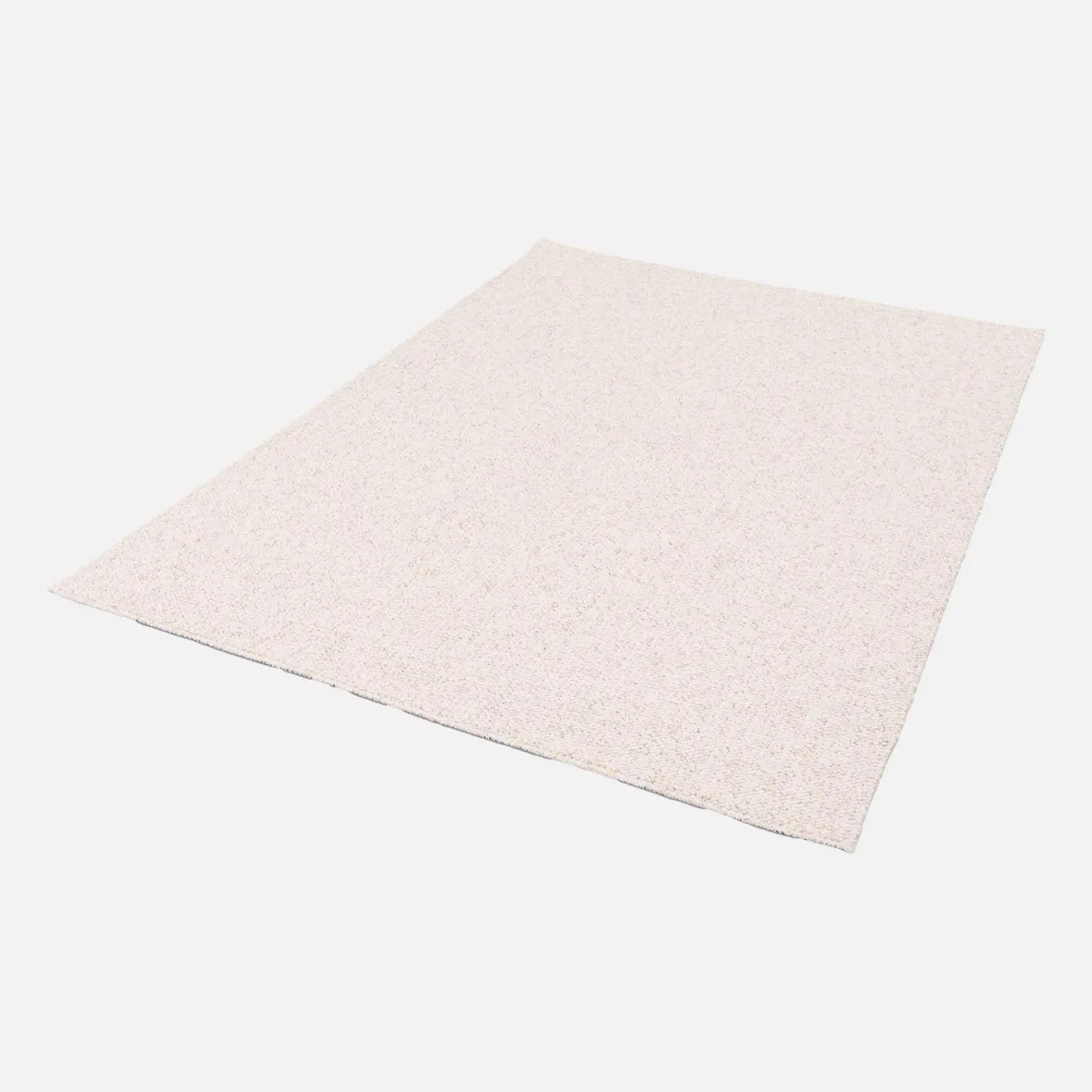 sweeek Tappeto per interni in velluto a pelo lungo effetto screziato color crema