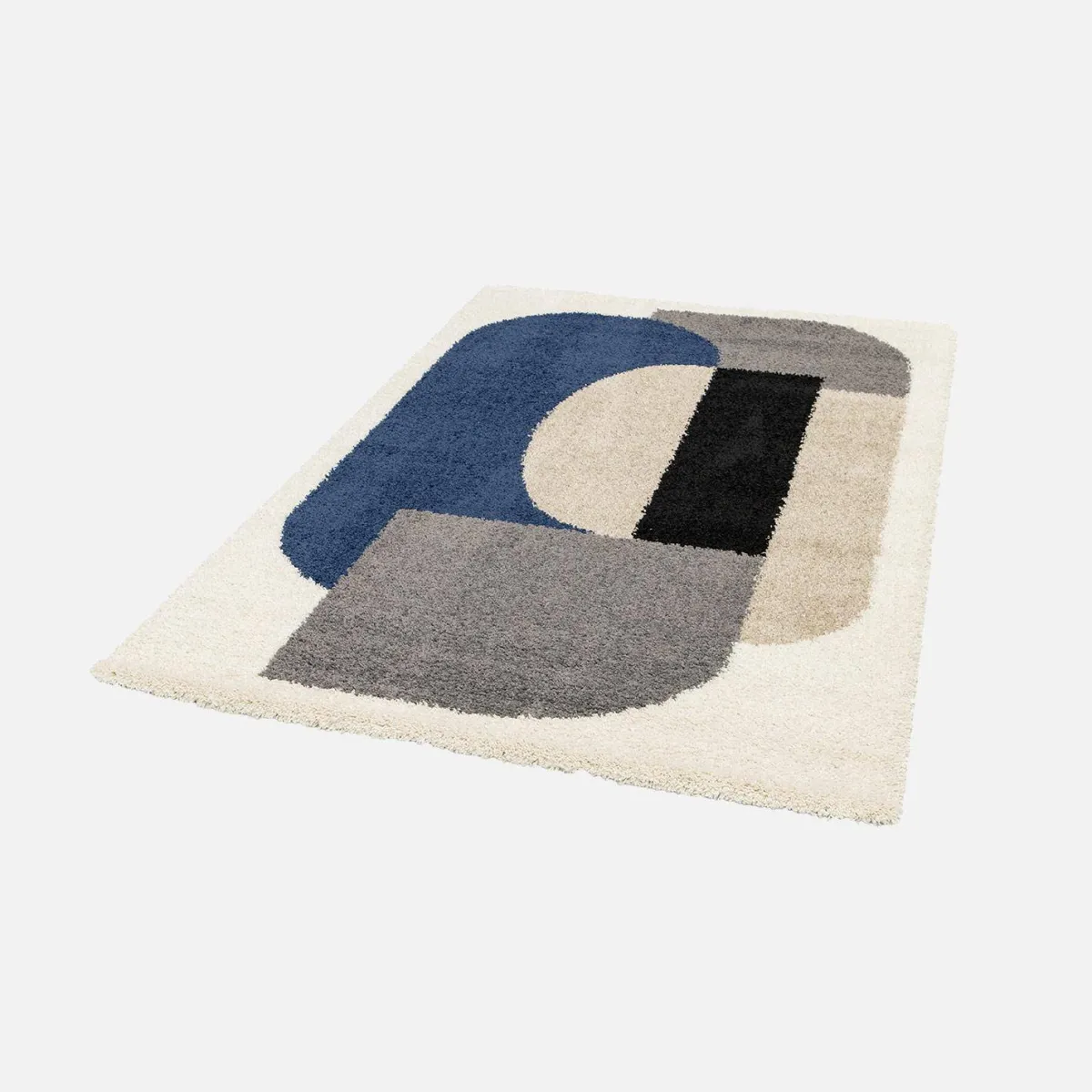 sweeek Tappeto shaggy per interni, motivo geometrico, multicolore