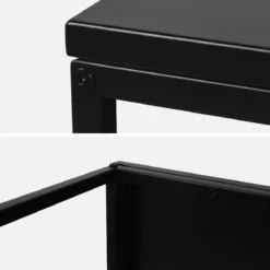 sweeek Tavolino basso in metallo nero