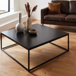sweeek Tavolino basso in metallo nero