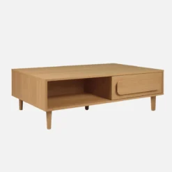 sweeek Tavolino basso vintage effetto legno 1 cassetto