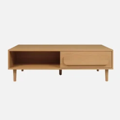 sweeek Tavolino basso vintage effetto legno 1 cassetto