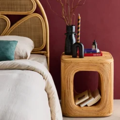 sweeek Tavolino con nicchia, in rattan naturale