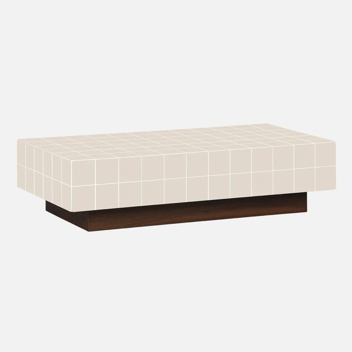 sweeek Tavolino da caffè con motivo a piastrelle effetto ceramica opaca