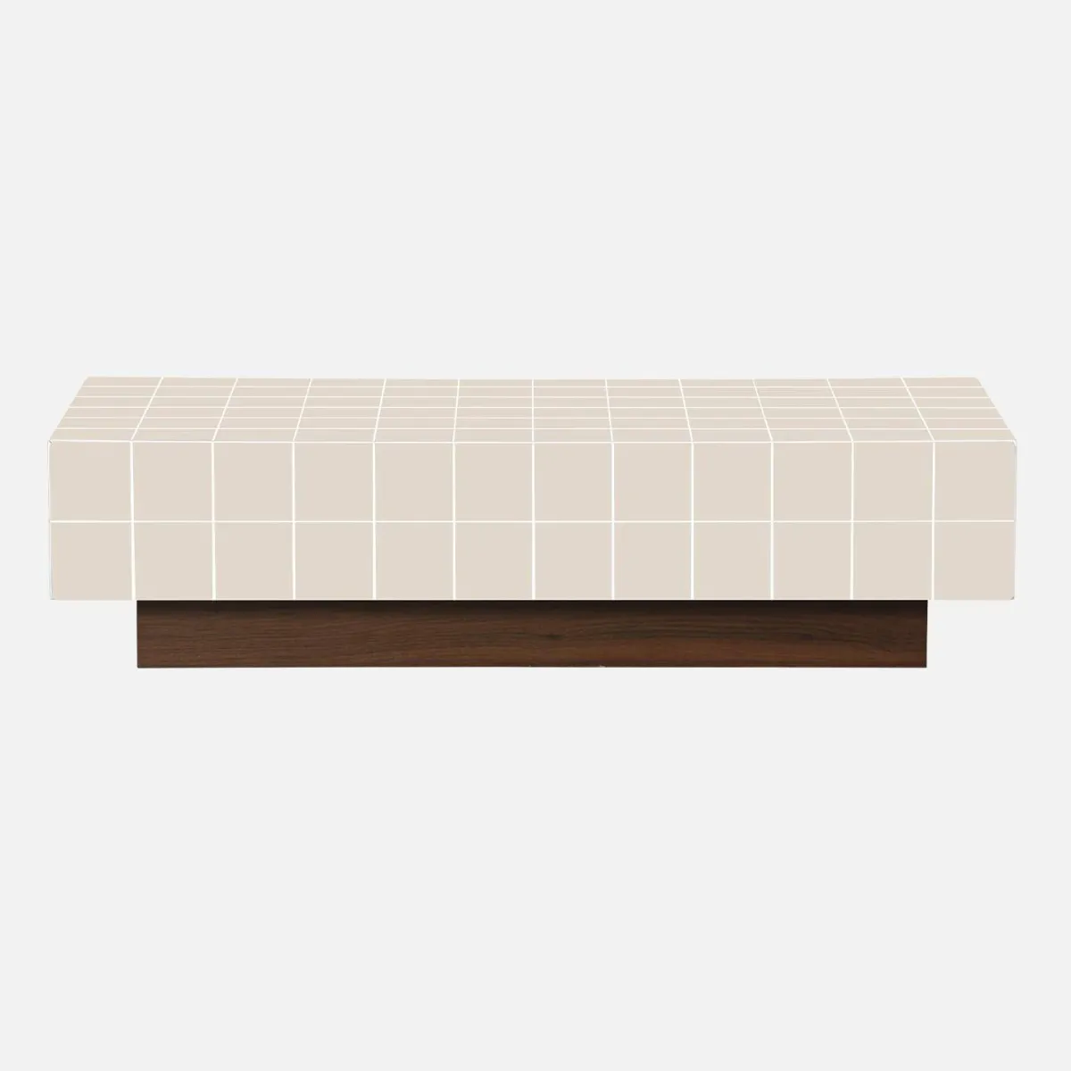 sweeek Tavolino da caffè con motivo a piastrelle effetto ceramica opaca