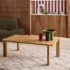 sweeek Tavolino da caffè vintage rettangolare in legno con piano effetto chevron