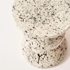 sweeek Tavolino da divano in acciaio smaltato, motivo maculato, 47cm
